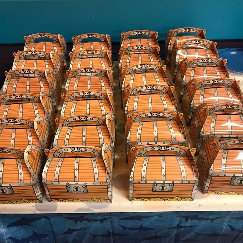 6pcs Pirate Theme Treasure Treat Chest Candy Gift Box Trick or Treat Halloween Decor Kids Girl Boy Birhtday Party Decor Supplies
6pcs Pirate Theme Treasure Treat Chest Candy Gift Box Trick or Treat Halloween Decor Kids Girl Boy Birhtday Party Decor Supplies