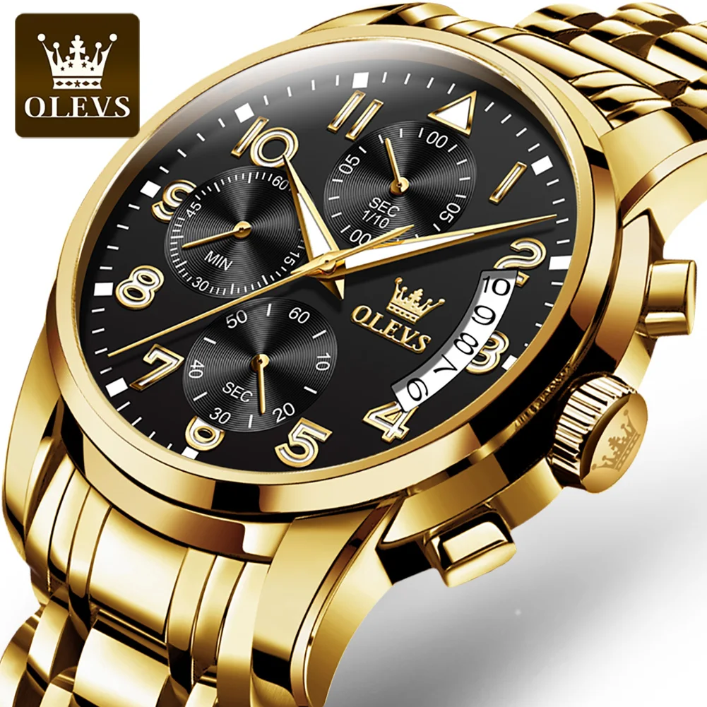 

2023 New OLEVS watch multi-functional sports chronograph waterproof men's watch