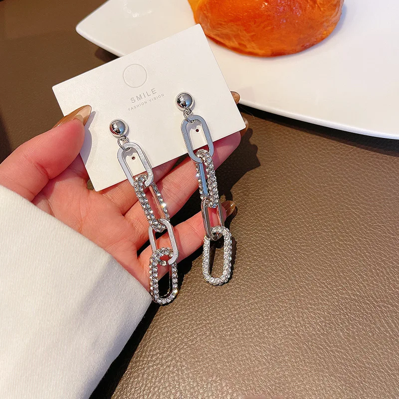 Wholesale S925 Silvers Pin Zircon Long Earrings Geometry Rectangle Eardrop Earring Jewelry Gift
Wholesale S925 Silvers Pin Zircon Long Earrings Geometry Rectangle Eardrop Earring Jewelry Gift