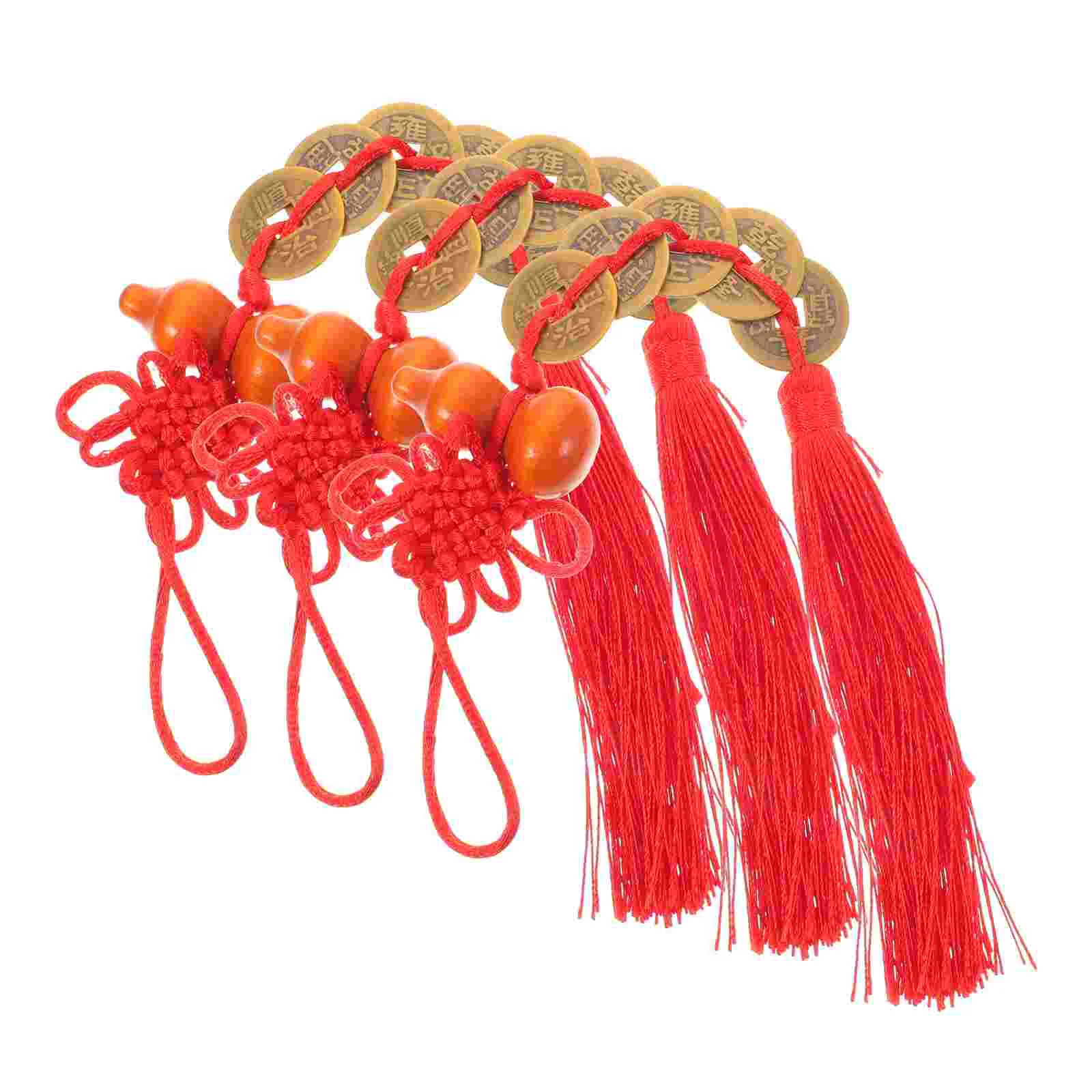 3 Pcs Chinese Knot Pendant Spring Festival Supplies Car Ornaments Hanging Decor New Year's Gifts Trim Style Pendants
3 Pcs Chinese Knot Pendant Spring Festival Supplies Car Ornaments Hanging Decor New Year's Gifts Trim Style Pendants