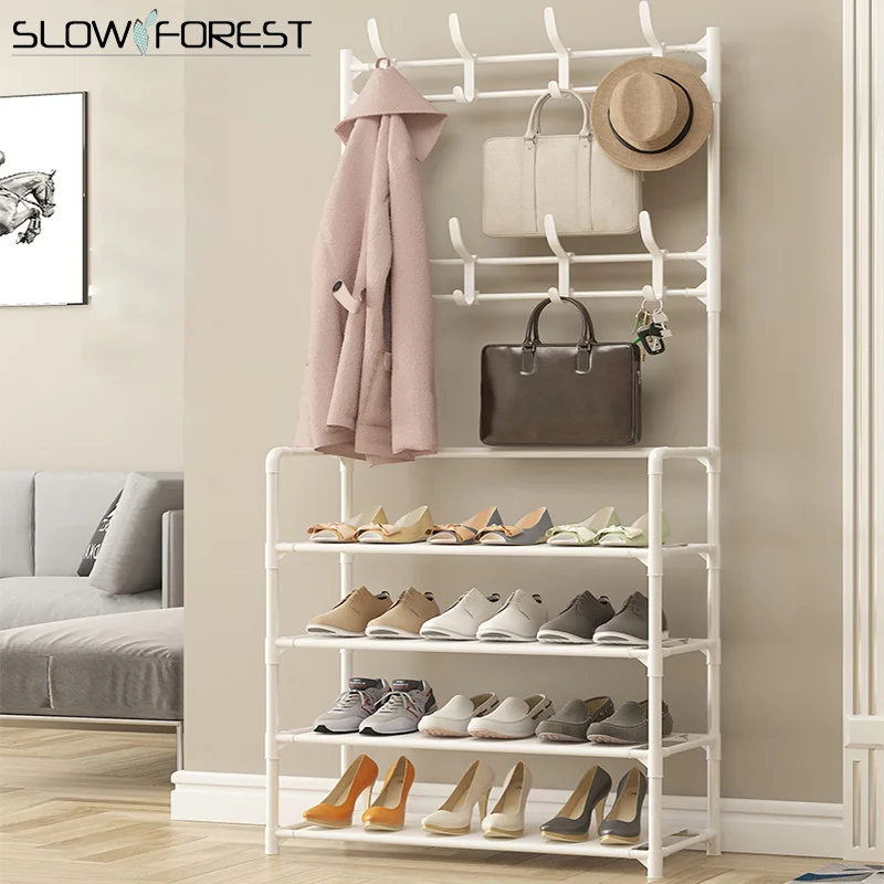 Shoe Benchl and Coat Rack Integrated Bedroom Hanging Clothes Rack Simple Coat Rack Household Storage Shoe Rack Hangers
Shoe Benchl and Coat Rack Integrated Bedroom Hanging Clothes Rack Simple Coat Rack Household Storage Shoe Rack Hangers