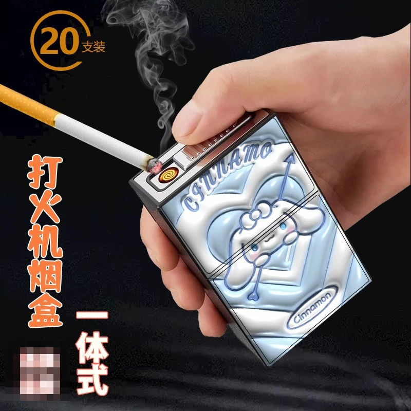Sanrioed Cinnamoroll lighter Kulomi cigarette case all-in-one portable windproof cute thickened rechargeable Hello Kitty gift
Sanrioed Cinnamoroll lighter Kulomi cigarette case all-in-one portable windproof cute thickened rechargeable Hello Kitty gift