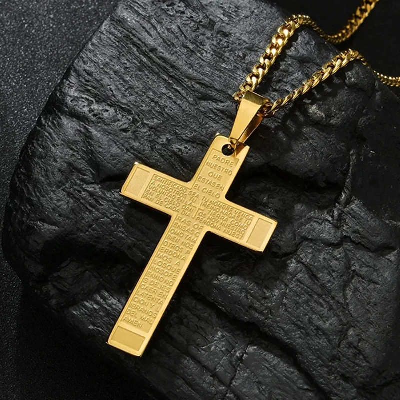 Dropshipping Stainless Steel Cross Pendant Waterproof Necklaces Gold/Silver Fashion Jewelry Figaro Chain Necklace For Men Women
Dropshipping Stainless Steel Cross Pendant Waterproof Necklaces Gold/Silver Fashion Jewelry Figaro Chain Necklace For Men Women