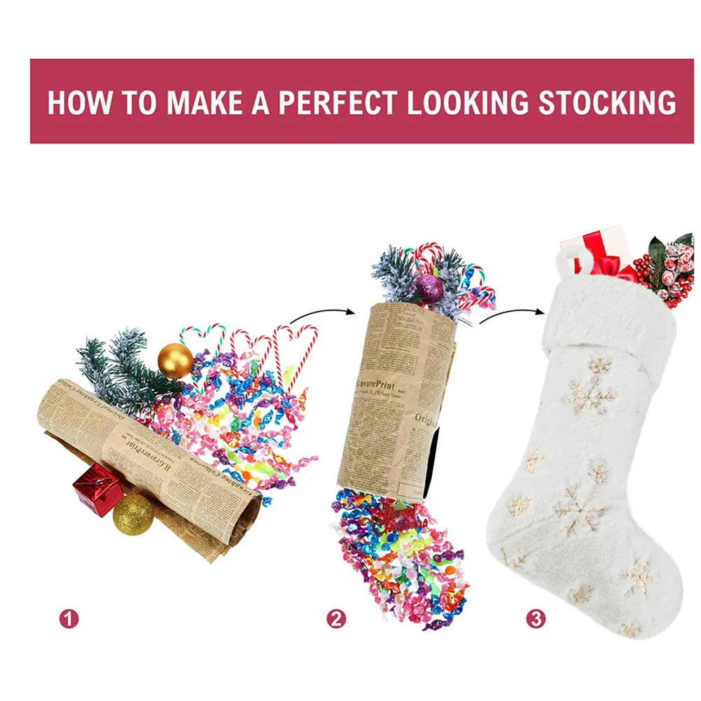 White Christmas Stockings Faux Fur Large Kids Gift Candy Bag Xmas Christmas Tree Pendant Ornaments Festival Supplies For Home
White Christmas Stockings Faux Fur Large Kids Gift Candy Bag Xmas Christmas Tree Pendant Ornaments Festival Supplies For Home