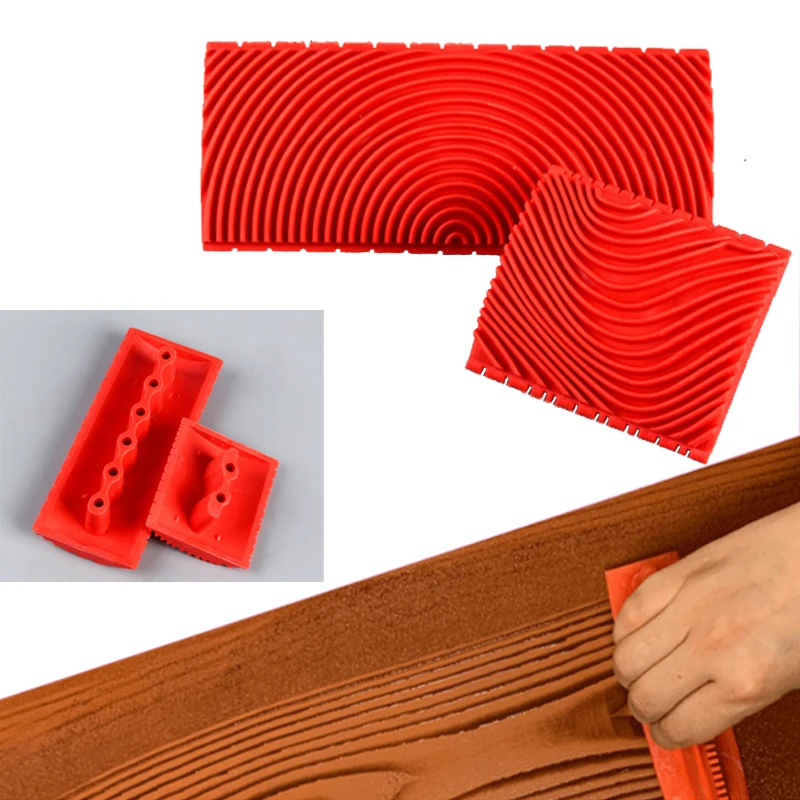 2Pcs/set Rubber Roller Brush Imitation Wood Graining Wall Painting Home Decoration Art Embossing DIY Brushing Painting Tools
2Pcs/set Rubber Roller Brush Imitation Wood Graining Wall Painting Home Decoration Art Embossing DIY Brushing Painting Tools