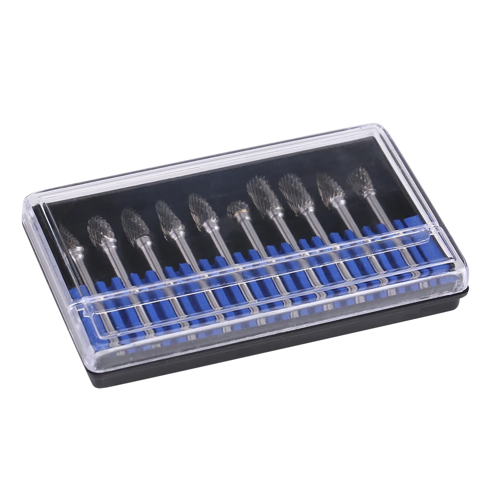 10pcs Tungsten Carbide Steel Rotary Files Burr Set 3mm Shank 6mm Cutting Diameter Double Cut Burr Burr
10pcs Tungsten Carbide Steel Rotary Files Burr Set 3mm Shank 6mm Cutting Diameter Double Cut Burr Burr