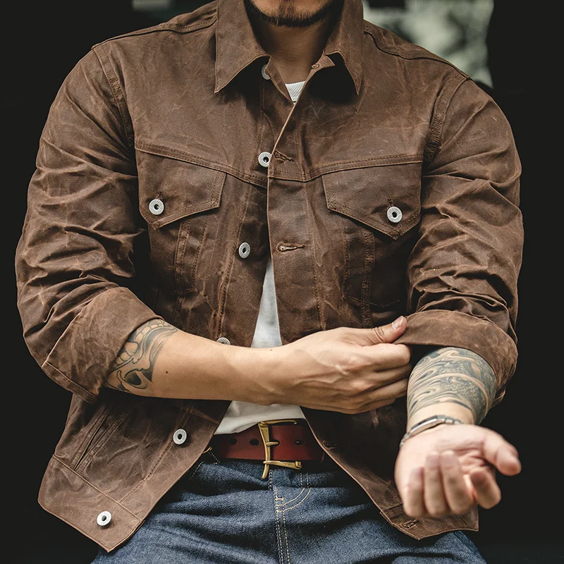 Maden Amekaji – Men's Oil Wax Jacket, Khaki Cotton Canvas Jacket, Military Uniform, Light Casual Men's Hunting Style Work Coat
Maden Amekaji – Men's Oil Wax Jacket, Khaki Cotton Canvas Jacket, Military Uniform, Light Casual Men's Hunting Style Work Coat