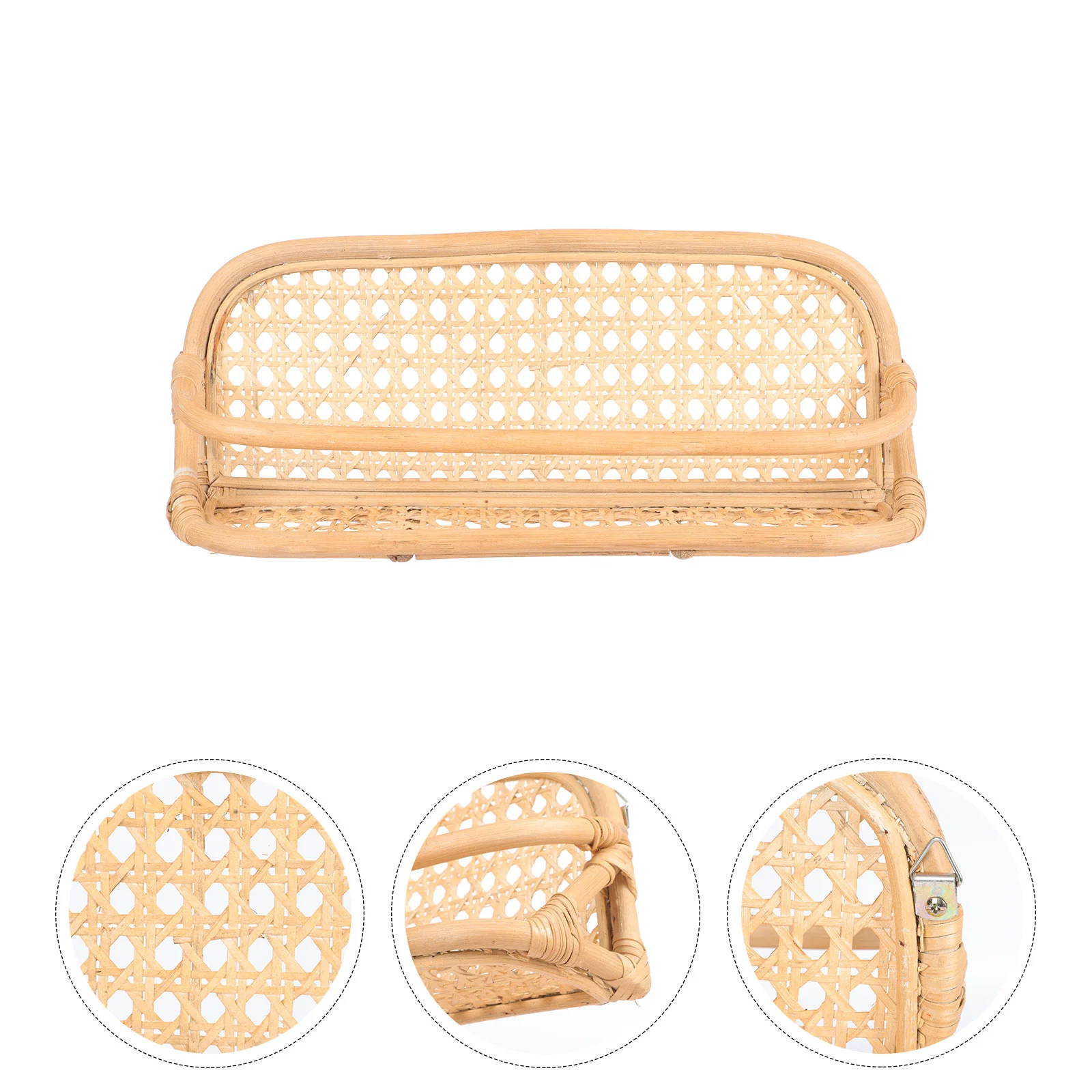 1Pc Rattan Hand-woven Storage Rack Bathroom Hanging Shelf Rattan Shelves Bathroom Wall Shelves Kitchen Wall Shelves
1Pc Rattan Hand-woven Storage Rack Bathroom Hanging Shelf Rattan Shelves Bathroom Wall Shelves Kitchen Wall Shelves