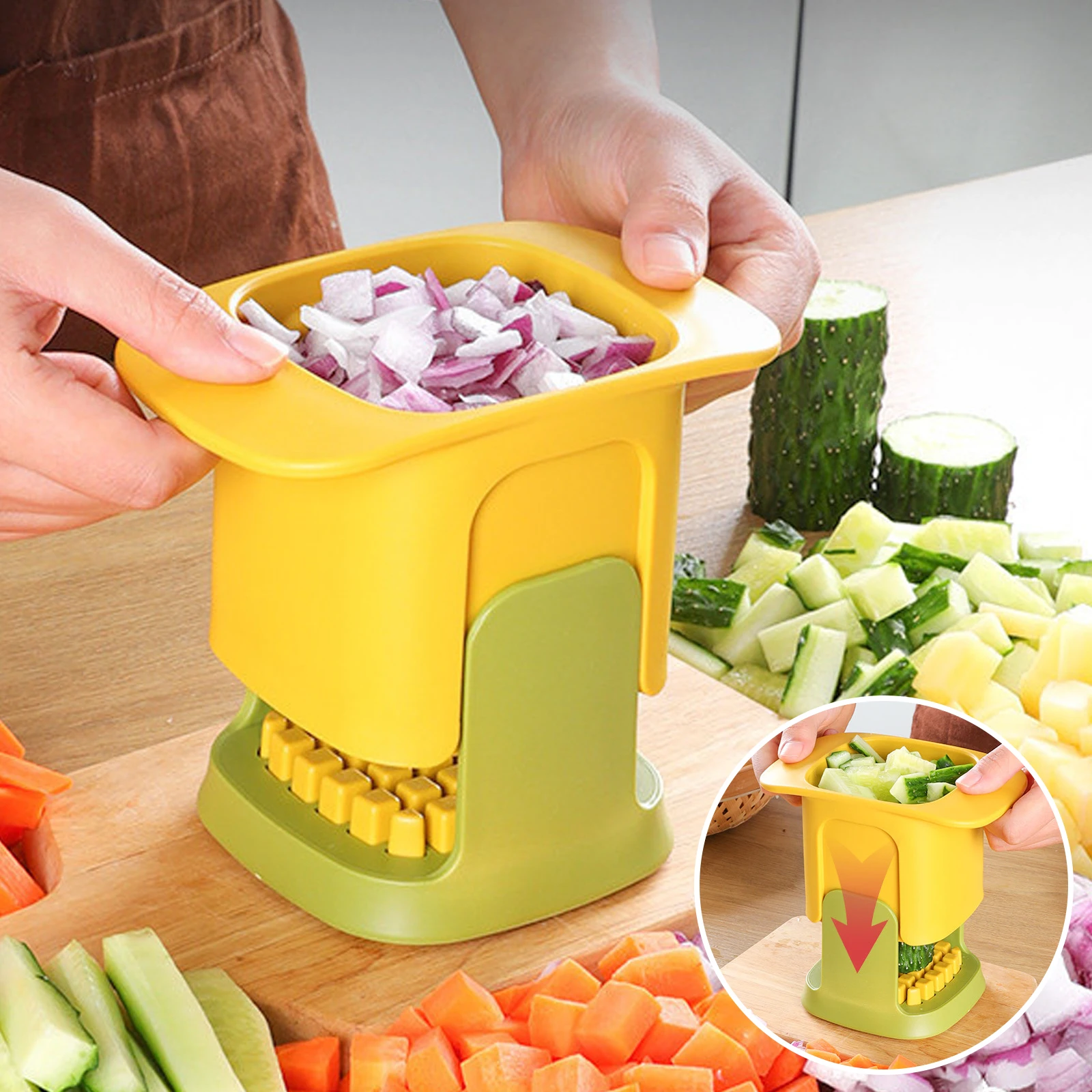 Kitchen French Fry Cutter Natural Cut Rapid Slicer Vegetable Dicer Potato Tool Food Dicer Veggie Dicer Chopper Veg Chopper
Kitchen French Fry Cutter Natural Cut Rapid Slicer Vegetable Dicer Potato Tool Food Dicer Veggie Dicer Chopper Veg Chopper