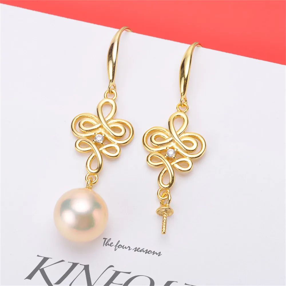 DIY pearl earrings accessories S925 sterling silver jewelry disc earrings female empty holder F it8-12mm beads
DIY pearl earrings accessories S925 sterling silver jewelry disc earrings female empty holder F it8-12mm beads