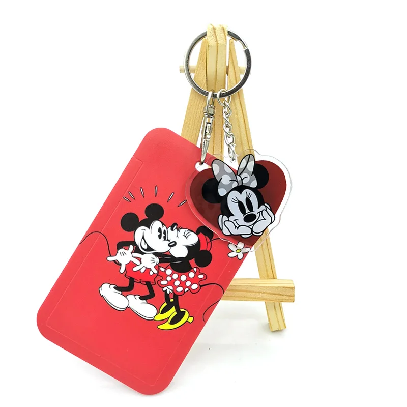 

Minnie Mickey Mouse Lovely key chain women's girl key chain bag ornament gold key chain ornament Trinket key chain accessories