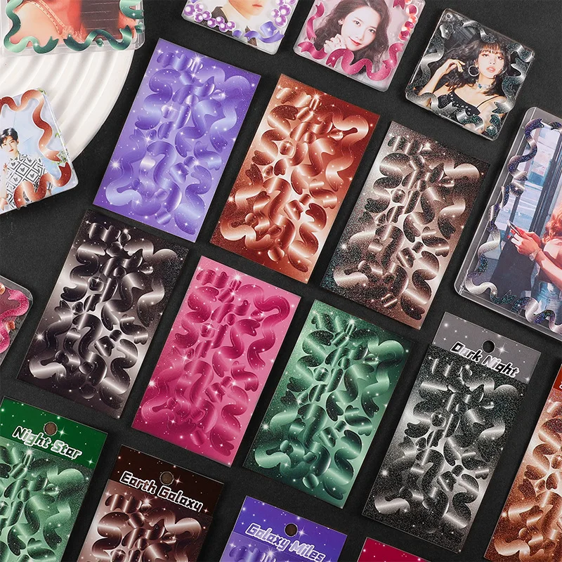 5Pcs Ins Dark Ribbon Series Flash Laser Decorative Stickers Stationery DIY Diary Album Decorative Sticker Stationery Supplies
5Pcs Ins Dark Ribbon Series Flash Laser Decorative Stickers Stationery DIY Diary Album Decorative Sticker Stationery Supplies