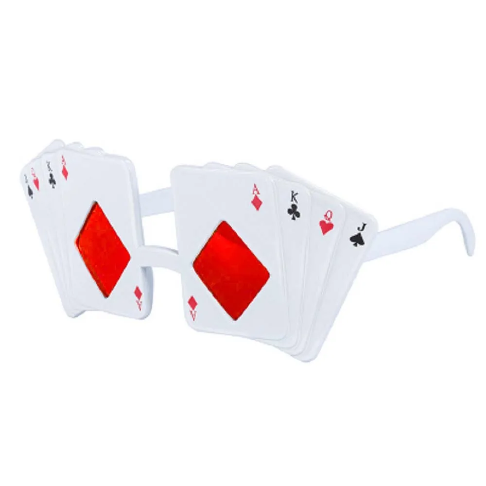 

Poker Glasses Jack Queen King Ace Kids Adult Sunglasses for Las Vegas Party Casino Night Playing Card Theme Decor Supplies