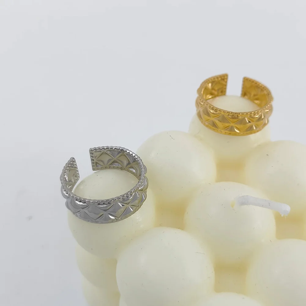 Stainless Steel Rings for Women Jewelry Accessories Simple Vintage Gold Color Electroplated Adjustable Personalize Wide Ring
Stainless Steel Rings for Women Jewelry Accessories Simple Vintage Gold Color Electroplated Adjustable Personalize Wide Ring