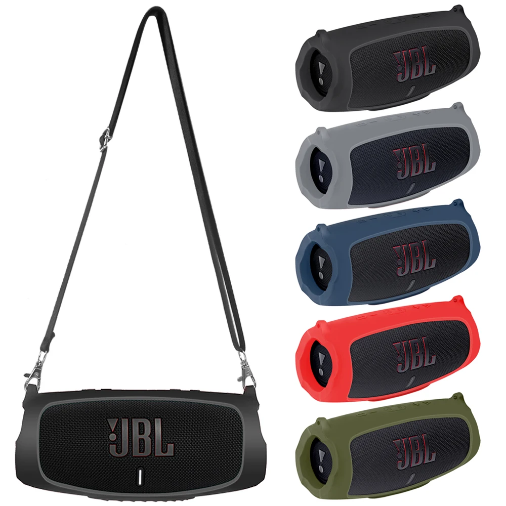 Newest Outdoor Travel Silicone Case Cover Skin with Belt for JBL Charge 5 Portable Wireless Bluetooth Speaker
Newest Outdoor Travel Silicone Case Cover Skin with Belt for JBL Charge 5 Portable Wireless Bluetooth Speaker