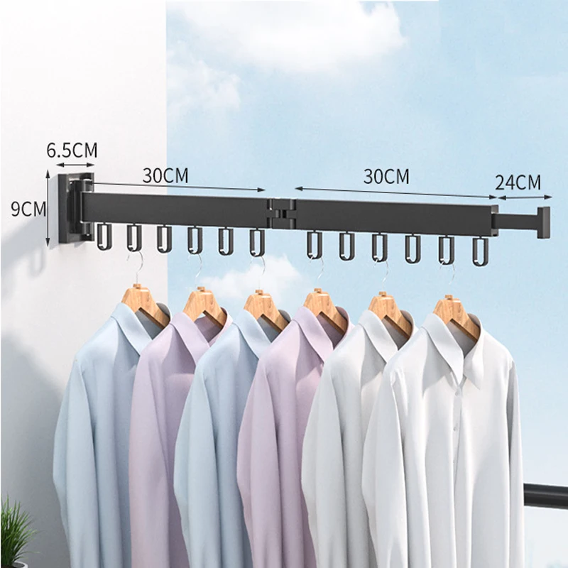 Foldable Clothes Hanger Wall Mount Retractable Cloth Drying Rack Indoor Outdoor Space Saving Aluminum Home Laundry Clothesline
Foldable Clothes Hanger Wall Mount Retractable Cloth Drying Rack Indoor Outdoor Space Saving Aluminum Home Laundry Clothesline