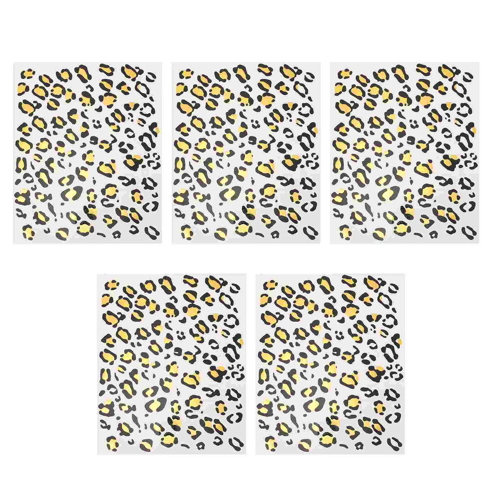 5 Sheets Leopard Temporary Tattoos Removable Tattoos Sticker Halloween Party Tattoos Kit
5 Sheets Leopard Temporary Tattoos Removable Tattoos Sticker Halloween Party Tattoos Kit