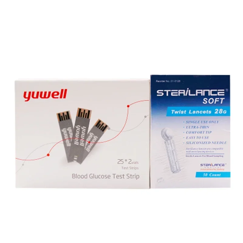 Глюкометр для диабетиков YUWELL тест-полоски 50/100 глюкометра глюкометр аксессуары