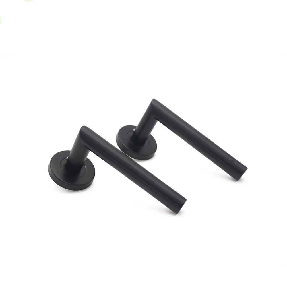 1Piece Door Handle 304 Brushed Stainless Steel Tube Hollow Spray Paint Frosted Black Round Cover Split Right Angle Door Handle
1Piece Door Handle 304 Brushed Stainless Steel Tube Hollow Spray Paint Frosted Black Round Cover Split Right Angle Door Handle