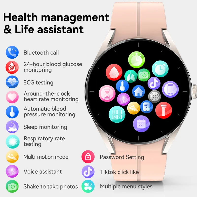 2023 Non-invasive Blood Sugar Health Smart Watch ECG+PPG HRV Blood Pressure Watch IP68 Waterproof SmartWatch For Men Women clock
2023 Non-invasive Blood Sugar Health Smart Watch ECG+PPG HRV Blood Pressure Watch IP68 Waterproof SmartWatch For Men Women clock