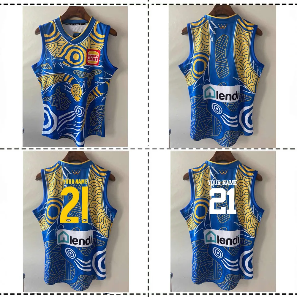 2021 WEST COAST EAGLES HOME GUERNSEY 2021/2022 West Coasts Eagles Guernsey INDIGENOUS RUGBY JERSEY size S--3XL
2021 WEST COAST EAGLES HOME GUERNSEY 2021/2022 West Coasts Eagles Guernsey INDIGENOUS RUGBY JERSEY size S--3XL