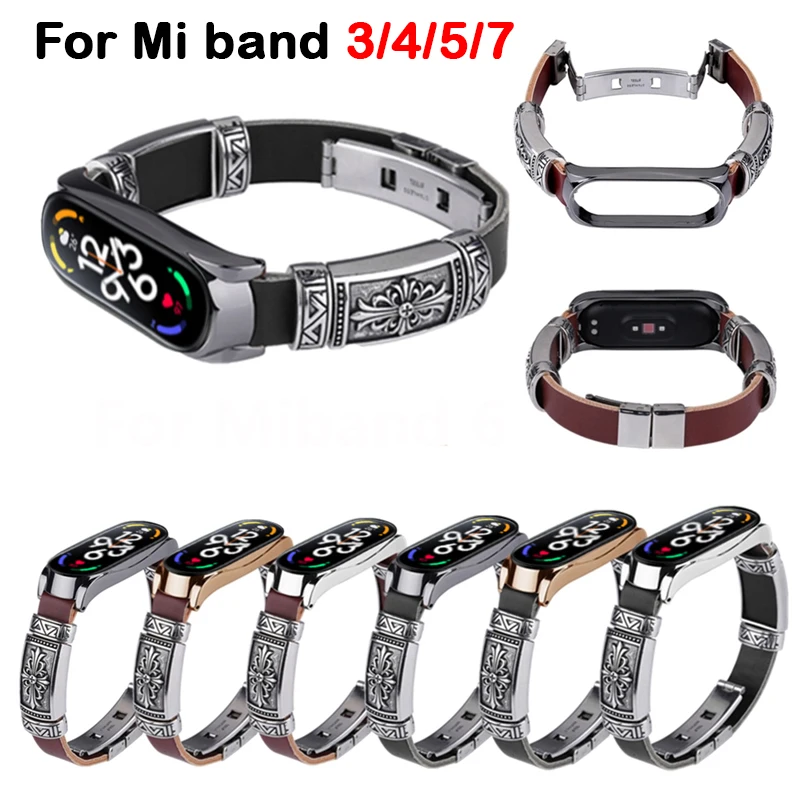 Koeienhuid Riem Voor Mi Band 7 6 5 4 3 Legering Armband Band Horloge Accessoires Vervanging Polsband Clan Horloge Band uthai M11
Koeienhuid Riem Voor Mi Band 7 6 5 4 3 Legering Armband Band Horloge Accessoires Vervanging Polsband Clan Horloge Band uthai M11