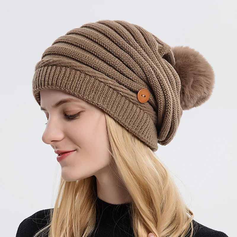 Fashion Autumn and Winter New Mask Wool Cap Women's Cap Solid Color Warm Ear Protection Knitted Cap Wool Ball Scarf
Fashion Autumn and Winter New Mask Wool Cap Women's Cap Solid Color Warm Ear Protection Knitted Cap Wool Ball Scarf