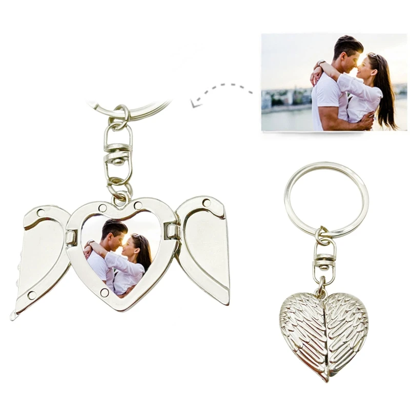Personality Creative Heart-shaped Wings Keychain Blank Thermal Transfer Opening Closing Sublimation Supplies Keychain
Personality Creative Heart-shaped Wings Keychain Blank Thermal Transfer Opening Closing Sublimation Supplies Keychain