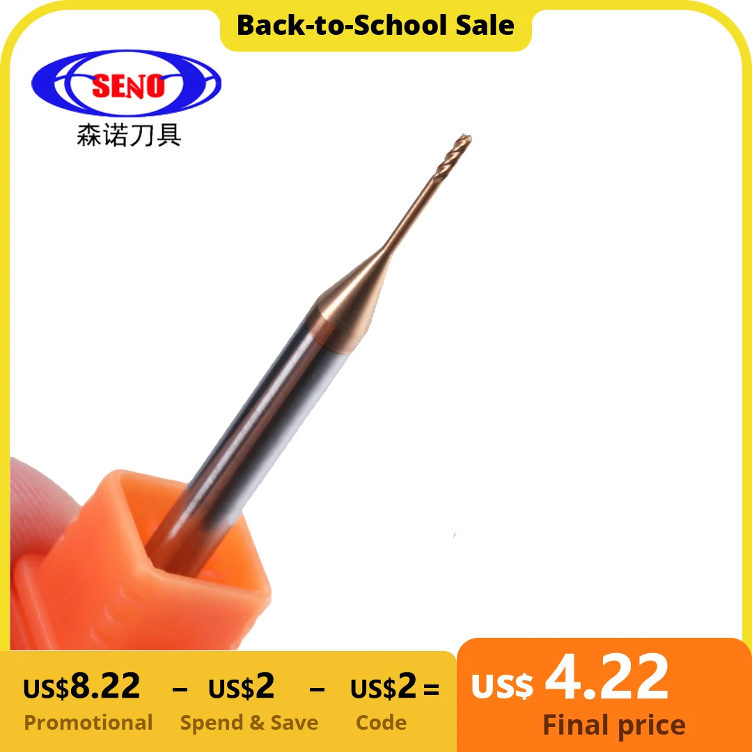 SENO HRC55 Long Neck Flat Carbide End Mill 4 Flutes Milling Cutter Cnc Routerbits Long Flute Endmills 1mm 1.5mm 2mm 2.5mm 3.0mm
SENO HRC55 Long Neck Flat Carbide End Mill 4 Flutes Milling Cutter Cnc Routerbits Long Flute Endmills 1mm 1.5mm 2mm 2.5mm 3.0mm