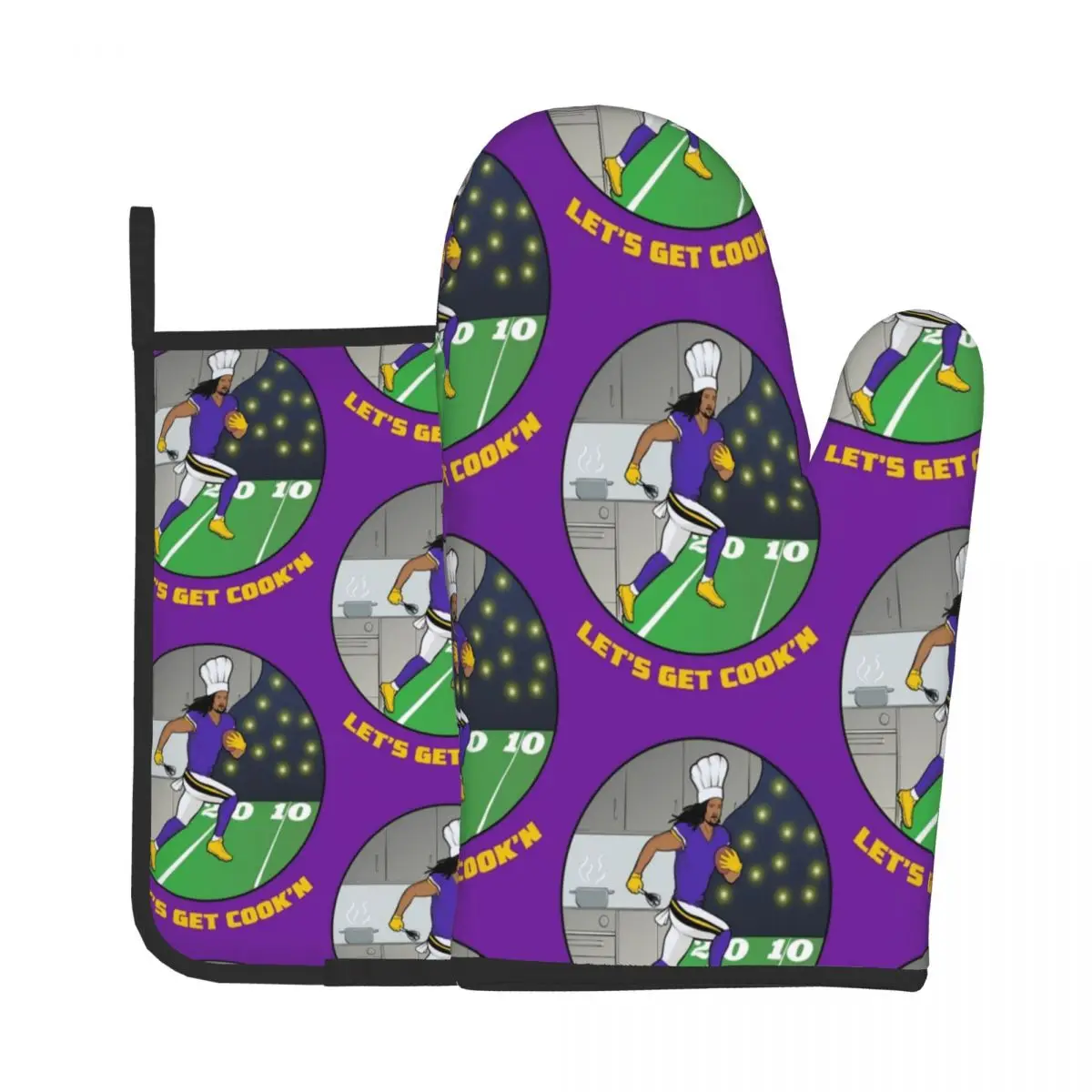 2PCS/Set Lets Cook Kitchen Gloves Baking Oven Cooking Oven Mitts Polyester Potholder Mat Gloves Microwave Insulation Mat
2PCS/Set Lets Cook Kitchen Gloves Baking Oven Cooking Oven Mitts Polyester Potholder Mat Gloves Microwave Insulation Mat