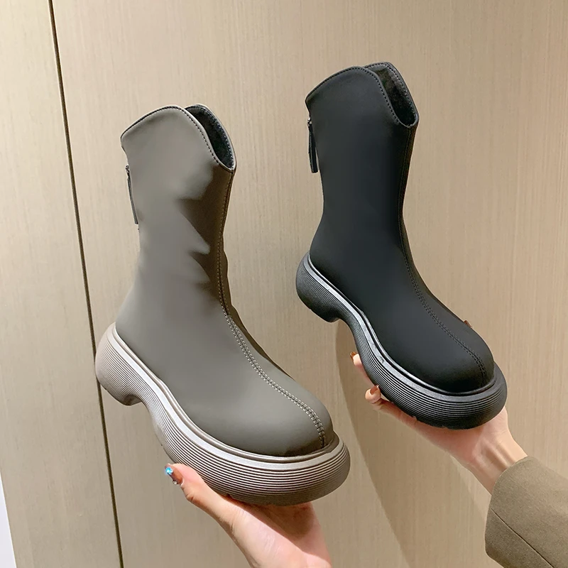 2022 Women's Boots Solid Women's Boots Autumn Platform Women's Short Tube Fashion Comfortable Boots Rubber Sole Square Heel
2022 Women's Boots Solid Women's Boots Autumn Platform Women's Short Tube Fashion Comfortable Boots Rubber Sole Square Heel