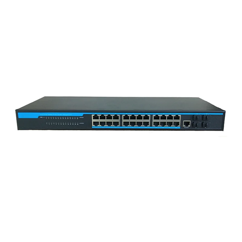 24 ports enterprise gigabit L2 managed optical fiber Ethernet Switch with 4 10G SFP+ uplink port
24 ports enterprise gigabit L2 managed optical fiber Ethernet Switch with 4 10G SFP+ uplink port