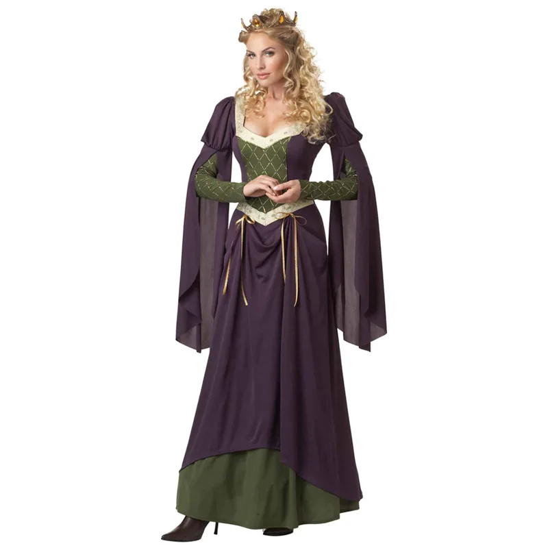 Hallowee Carnival Party Cospaly Costume Medieval Retro Vintage Dress for Women Court Queen Dance Party Costume Stagewear New
Hallowee Carnival Party Cospaly Costume Medieval Retro Vintage Dress for Women Court Queen Dance Party Costume Stagewear New