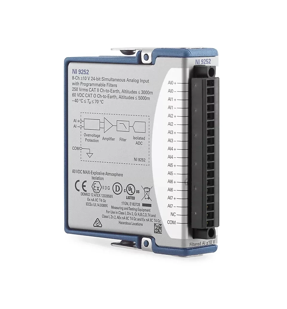 NI-9252 Voltage Input Module 786782-01 High-definition Synchronous Measurement Test Data Acquisition Card 
NI-9252 Voltage Input Module 786782-01 High-definition Synchronous Measurement Test Data Acquisition Card
