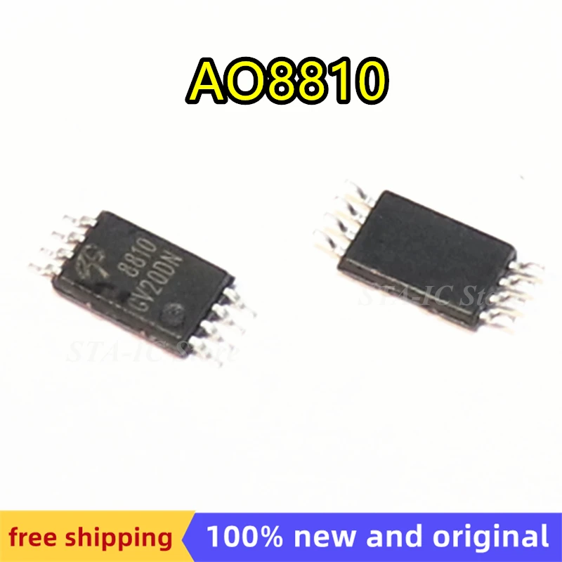5 шт./партия, AO8810 TSSOP-8 Print 8810 20V 7A, новый оригинальный, бесплатная доставка
5 шт./партия, AO8810 TSSOP-8 Print 8810 20V 7A, новый оригинальный, бесплатная доставка