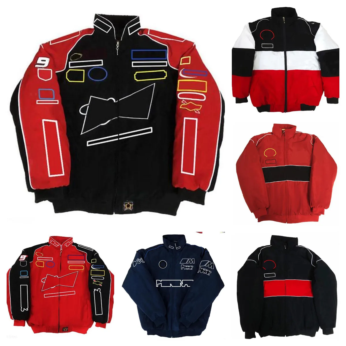 F1 Formula One Racing Jacket Full Embroidered Logo F1 Car Jacket Winter Riding Warm Jacket
F1 Formula One Racing Jacket Full Embroidered Logo F1 Car Jacket Winter Riding Warm Jacket