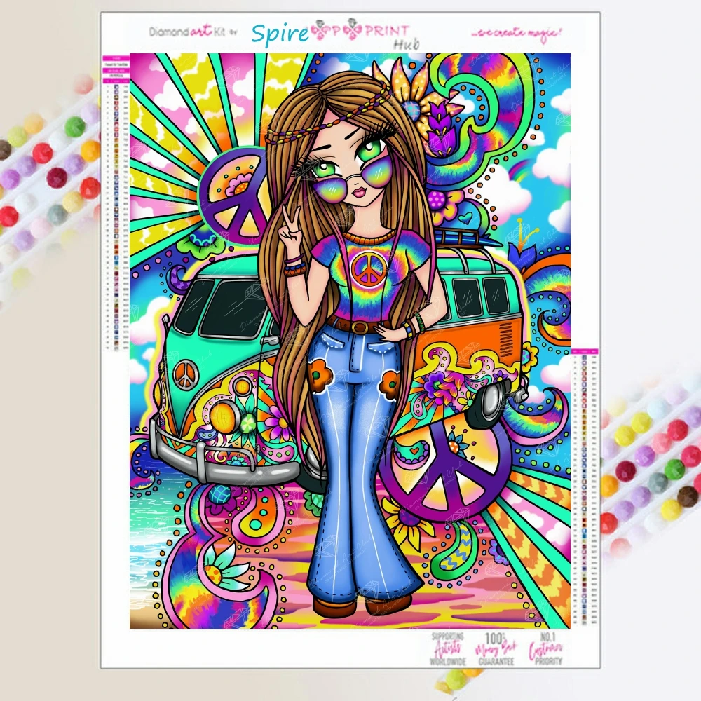 Набор для алмазной вышивки девушек Groovy, с кристаллами, вышивка, фантазия, красочный, женское искусство, вышивка крестиком, рукоделие мозаика, подарок на день рождения 
Набор для алмазной вышивки девушек Groovy, с кристаллами, вышивка, фантазия, красочный, женское искусство, вышивка крестиком, рукоделие мозаика, подарок на день рождения