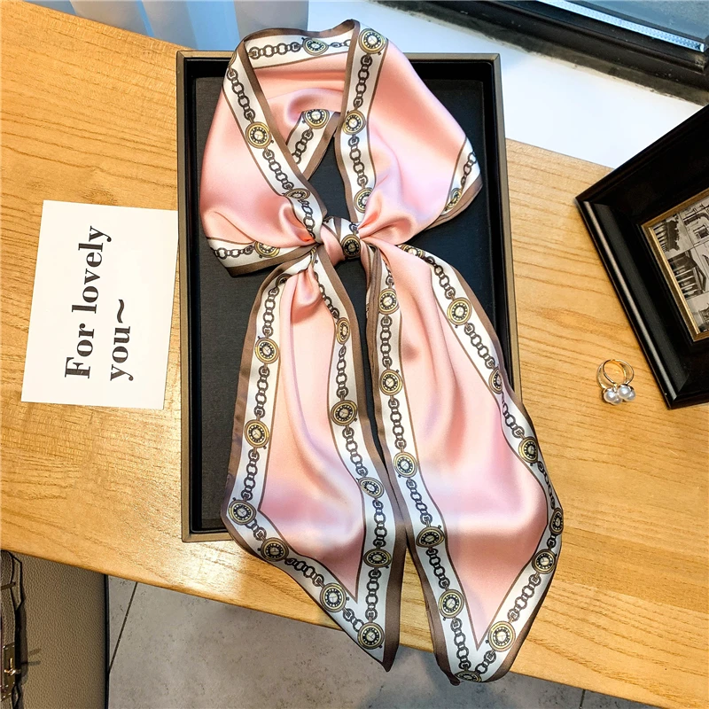 2022 Luxury Brand Ribbon Hair Bands for Women Design Headband Fashion Silk Skinny Scrunchies Neck Tie Small Scarves Accessories
2022 Luxury Brand Ribbon Hair Bands for Women Design Headband Fashion Silk Skinny Scrunchies Neck Tie Small Scarves Accessories