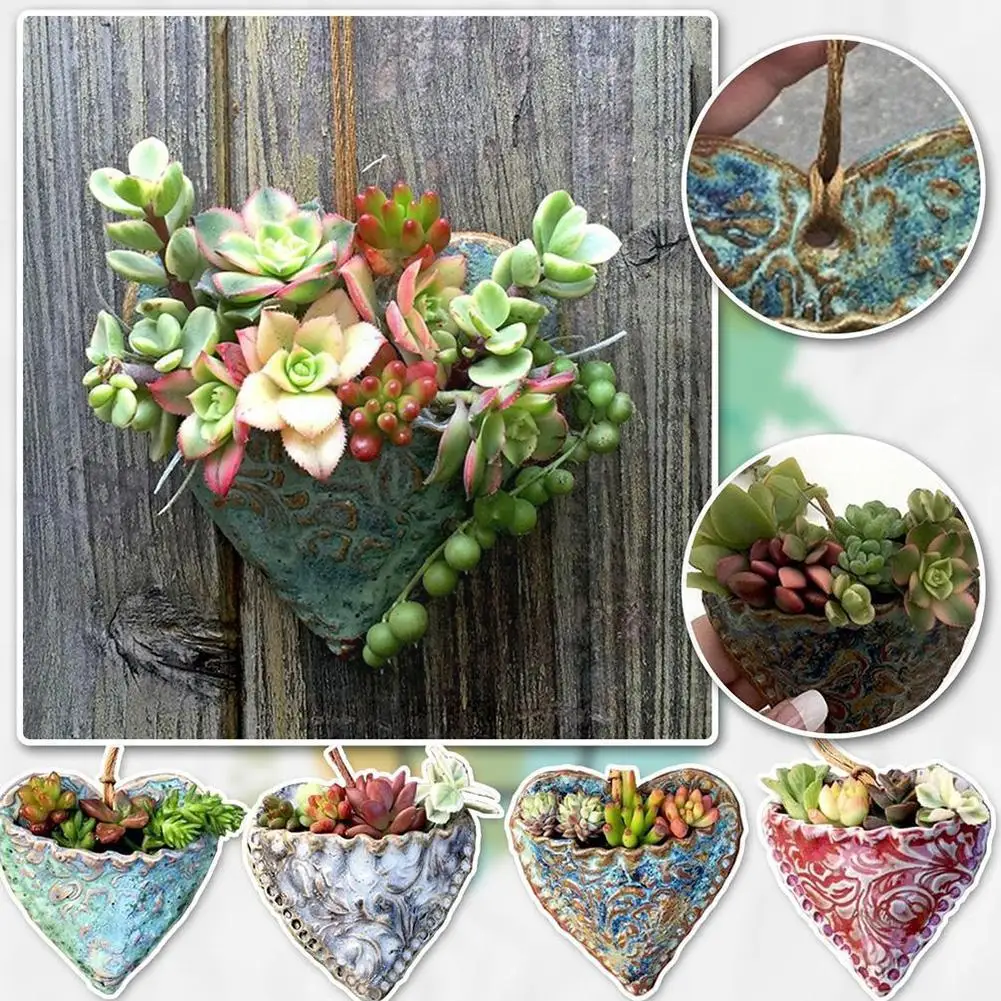 Heart-shaped Resin Flowerpot Succulents Planter Water Day Gift Desktop Hanging Ornament Planting Wall Valentine's Container A3G2
Heart-shaped Resin Flowerpot Succulents Planter Water Day Gift Desktop Hanging Ornament Planting Wall Valentine's Container A3G2