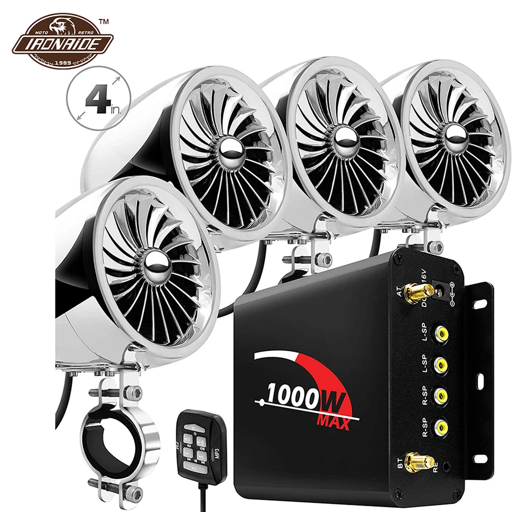 Waterproof Motocross Stereo Player USB Wired Control 4 Pack Motorcycle Bluetooth Audio Amplifier Speakers Motorcycle Soubd
Waterproof Motocross Stereo Player USB Wired Control 4 Pack Motorcycle Bluetooth Audio Amplifier Speakers Motorcycle Soubd
