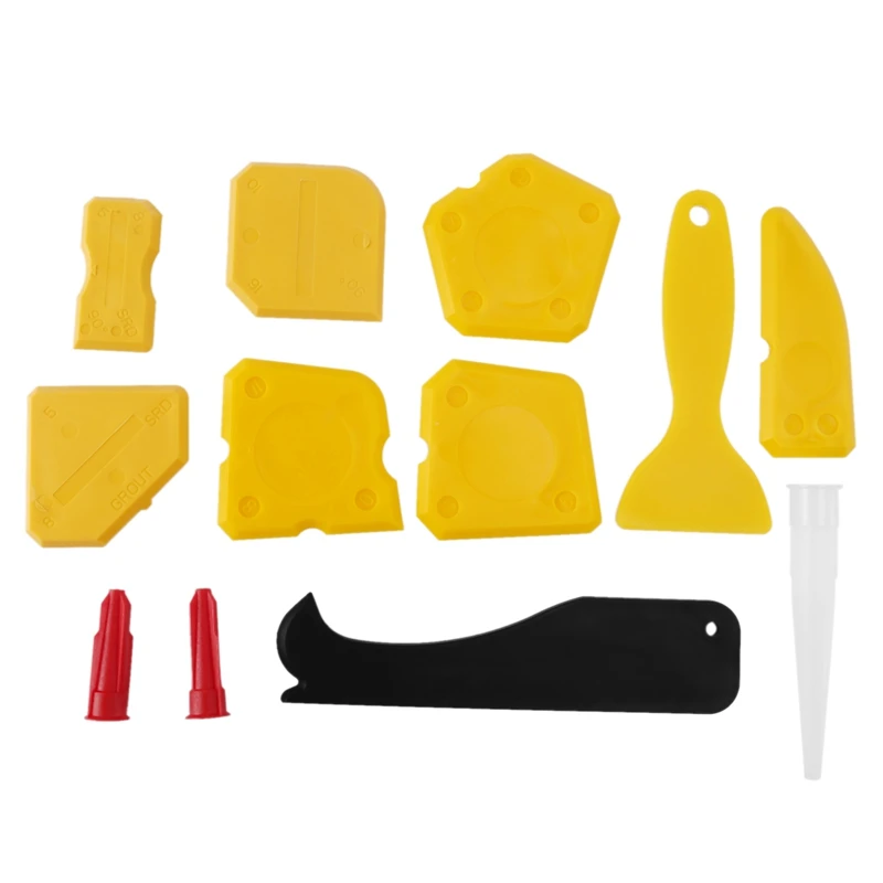 12 Pieces Caulking Tool Kit Silicone Sealant Finishing Tool Grout Scraper Caulk Remover And Caulk Nozzle And Caulk Caps
12 Pieces Caulking Tool Kit Silicone Sealant Finishing Tool Grout Scraper Caulk Remover And Caulk Nozzle And Caulk Caps