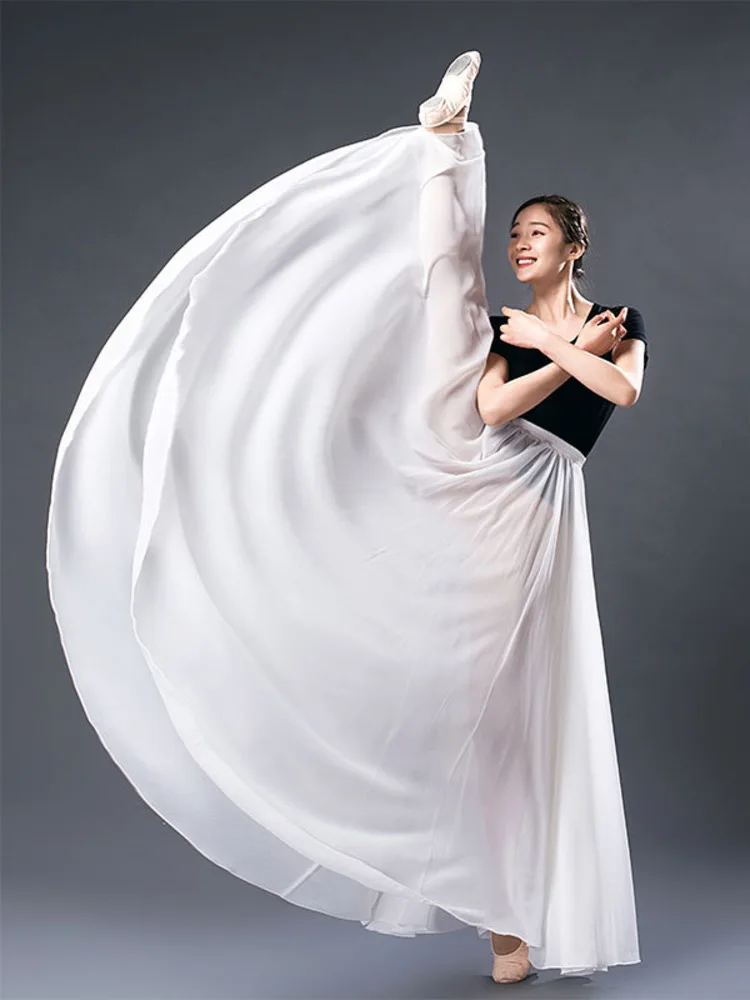 Chiffon Chinese Dance Skirts Women Performance Costume Jazz Solid Color Contemporary Latin Girls High Waist Oriental Dress
Chiffon Chinese Dance Skirts Women Performance Costume Jazz Solid Color Contemporary Latin Girls High Waist Oriental Dress