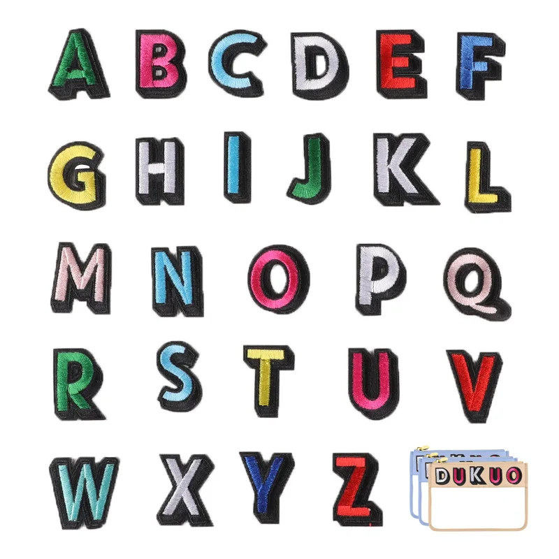 1PC A-Z Alphabet English Iron On Patches Clothing Accessories DIY Embroidered Colorful Letter Patch For Hats Jackets Jeans
1PC A-Z Alphabet English Iron On Patches Clothing Accessories DIY Embroidered Colorful Letter Patch For Hats Jackets Jeans