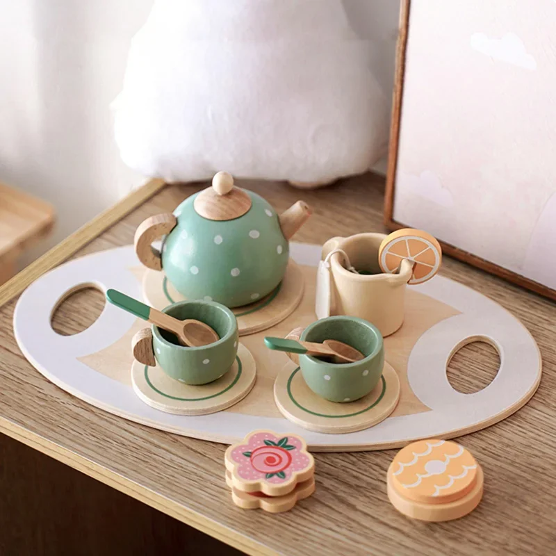 Wooden Afternoon Tea Set Toy Pretend Play Food Learning Role Play Game Early Educational Toys for Toddlers Girls Boys Kids Gifts
Wooden Afternoon Tea Set Toy Pretend Play Food Learning Role Play Game Early Educational Toys for Toddlers Girls Boys Kids Gifts