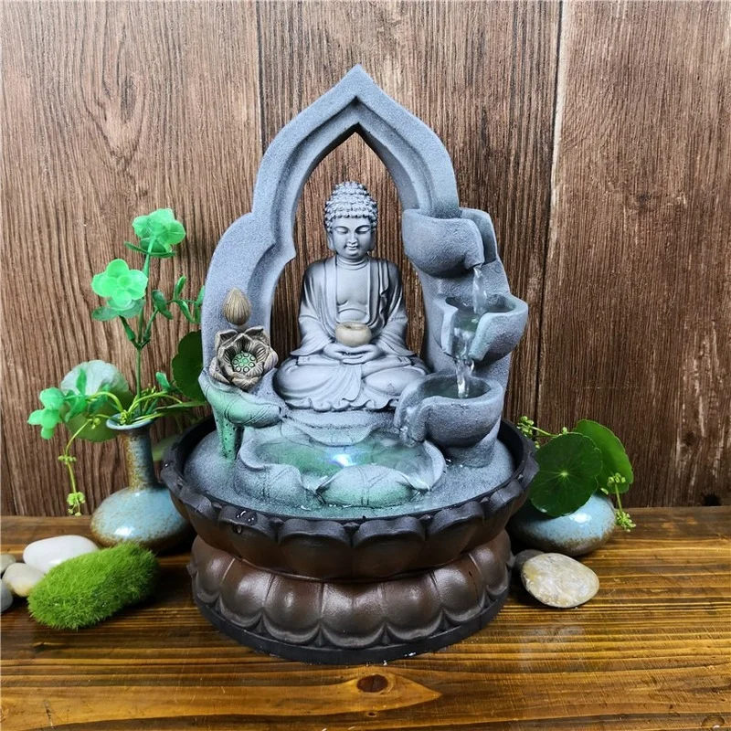 Indoor Air Humidifie Waterfall Fountain Office Tabletop Relaxation Fountain View With LED Light Lucky Feng Shui Buddha Statue
Indoor Air Humidifie Waterfall Fountain Office Tabletop Relaxation Fountain View With LED Light Lucky Feng Shui Buddha Statue