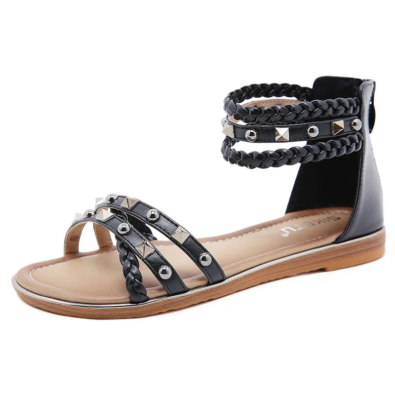 2022 New Women Sandals Solid color Rome Ladies Sandals Comfortable Flat Sandals Women Zipper Open Toe Beach Shoes Woman Footwear
2022 New Women Sandals Solid color Rome Ladies Sandals Comfortable Flat Sandals Women Zipper Open Toe Beach Shoes Woman Footwear