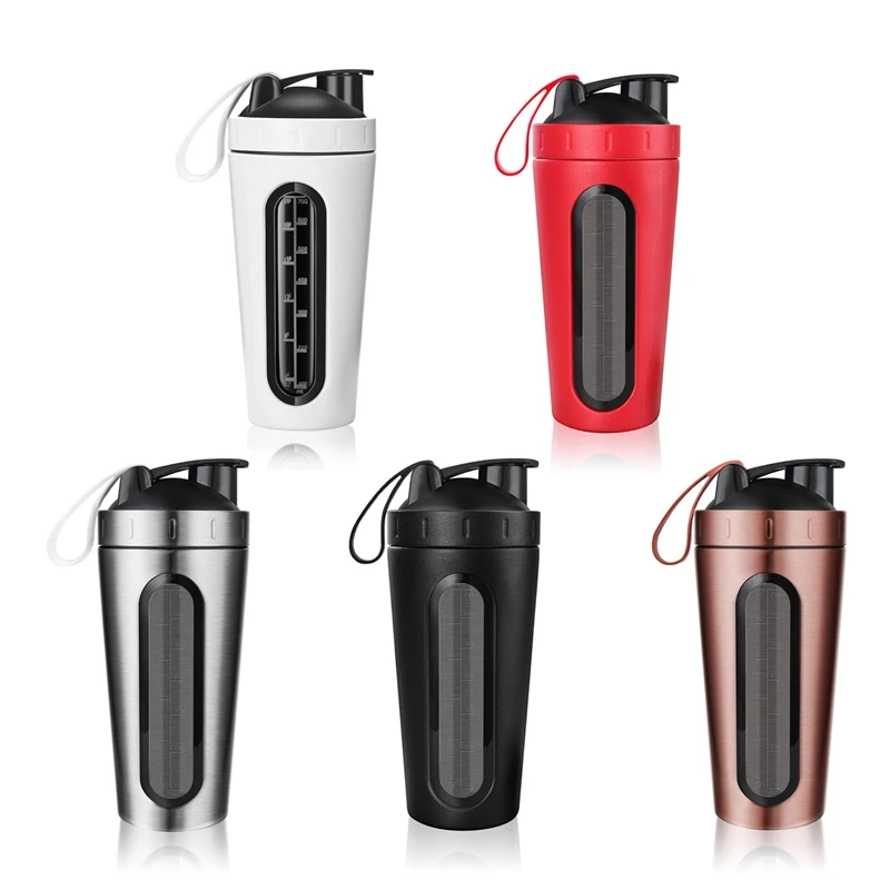 Protein Shaker Bottle, Stainless Steel Sports Water Bottle Shaker Cup, Leak Proof, BPA Free
Protein Shaker Bottle, Stainless Steel Sports Water Bottle Shaker Cup, Leak Proof, BPA Free