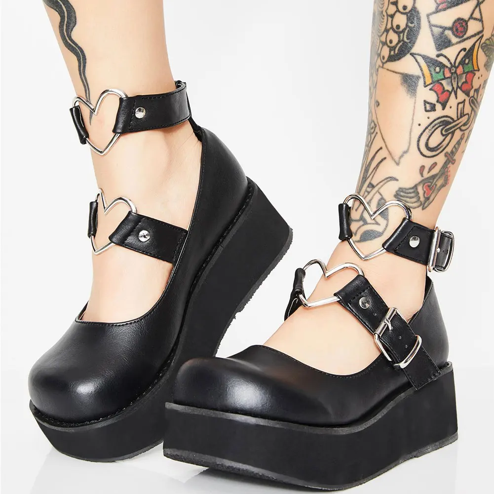 Brand Design Dropship Sweet Lolita Style Gothic Cosplay Black Pink Cozy Wedges Mary Jane High Heels Pumps Platform Shoes Woman
Brand Design Dropship Sweet Lolita Style Gothic Cosplay Black Pink Cozy Wedges Mary Jane High Heels Pumps Platform Shoes Woman