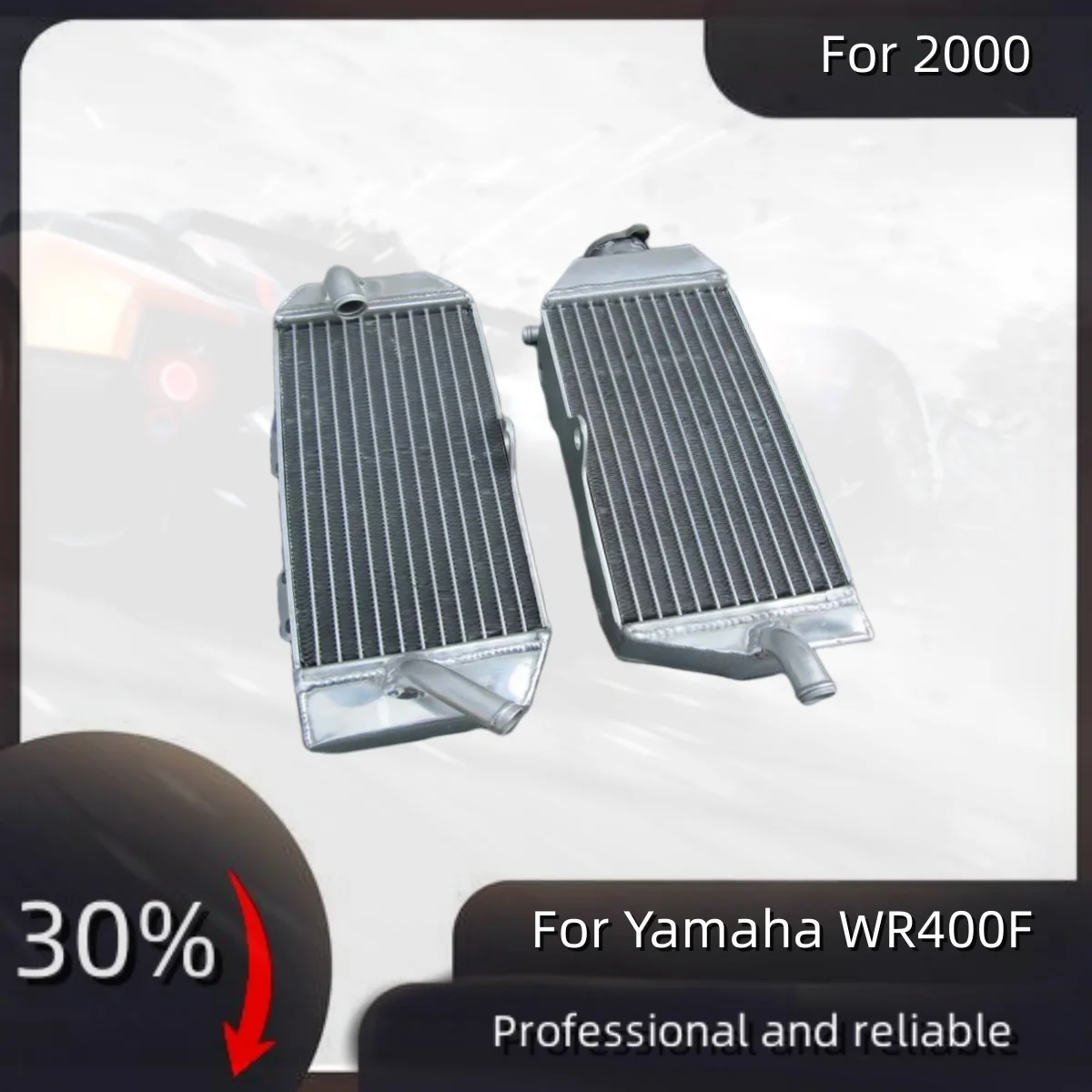 Алюминиевый радиатор охлаждения охлаждающей жидкости для Yamaha WR400F WR 2000 F 400