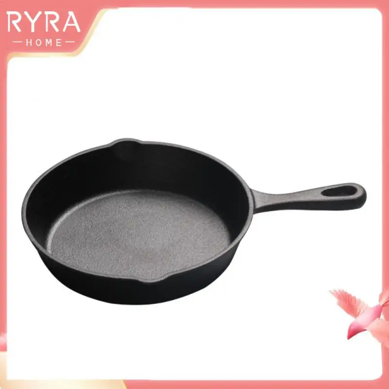 

Seasoned Cast Frying Pan Nonstick Breakfast Wok Steak Egg Pan Coking Food Natural Ingredients Steak Pot Breakfast Cookware